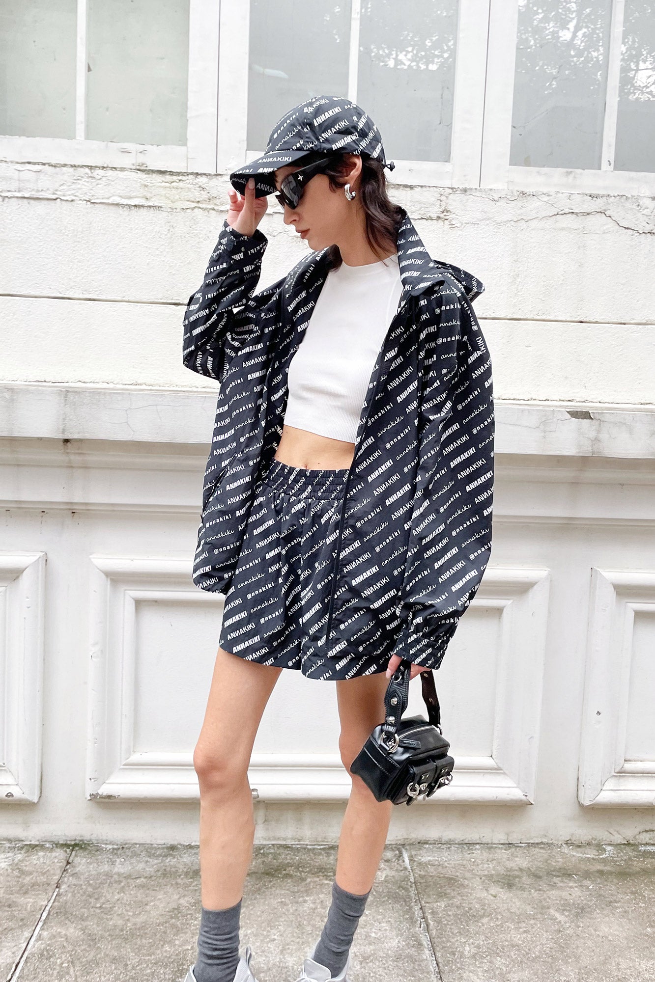 Monogram size letter coat