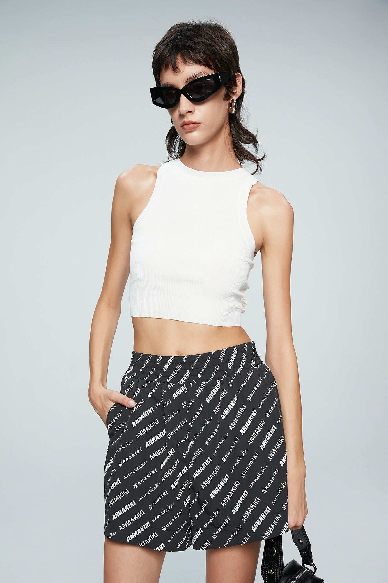 Monogram size letter shorts