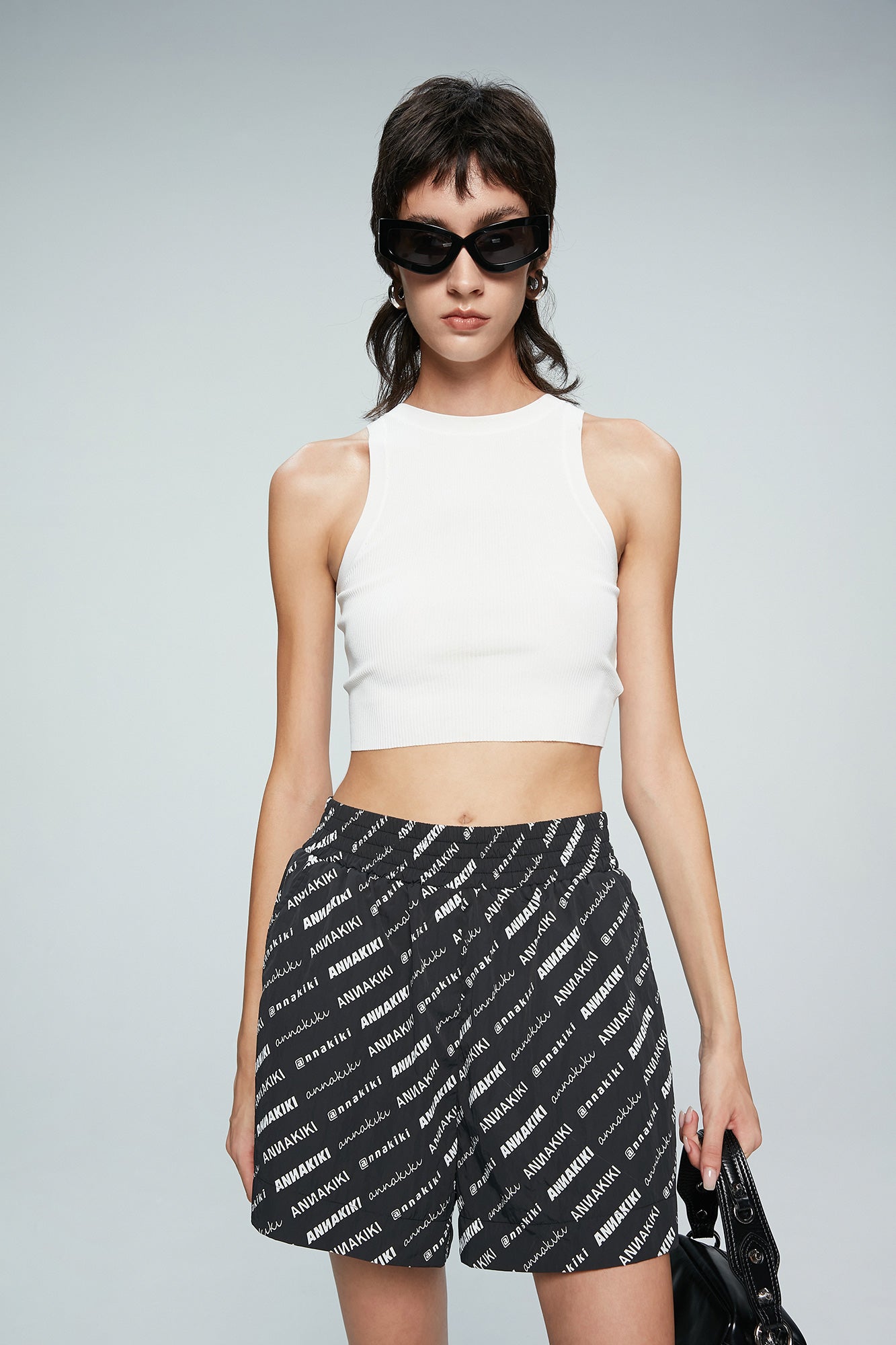 Monogram size letter shorts