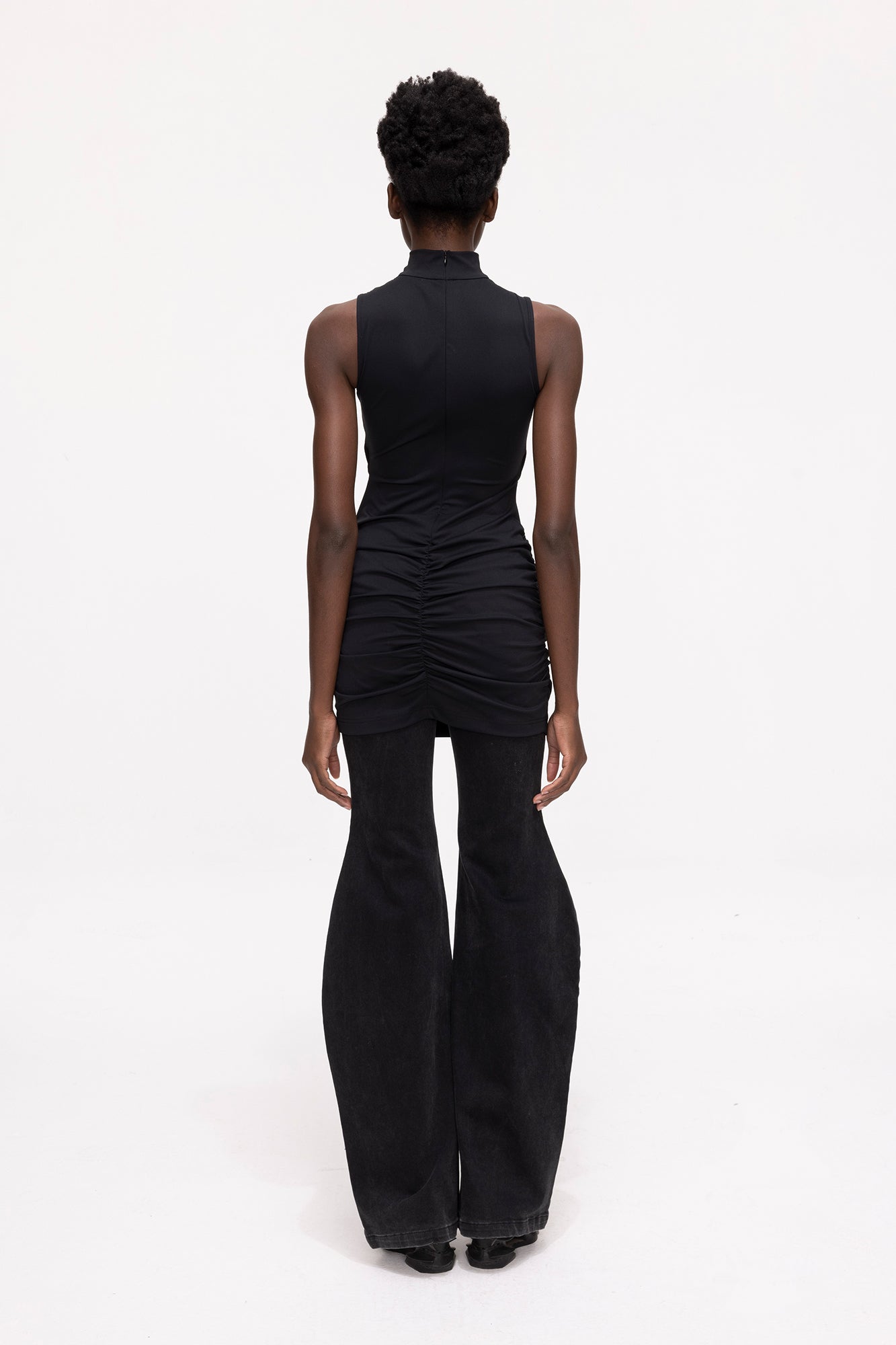 Twisted pleated dress