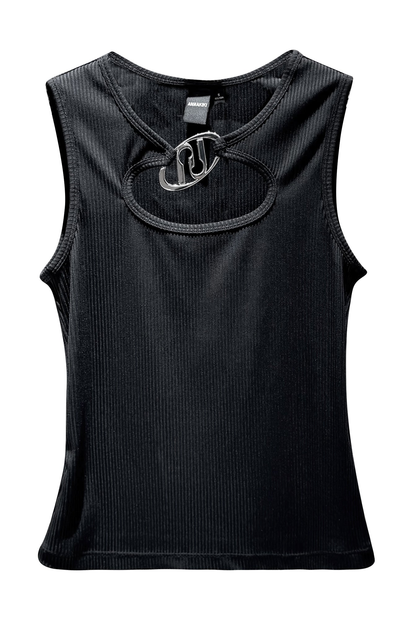 LOGO metal plate hollow vest