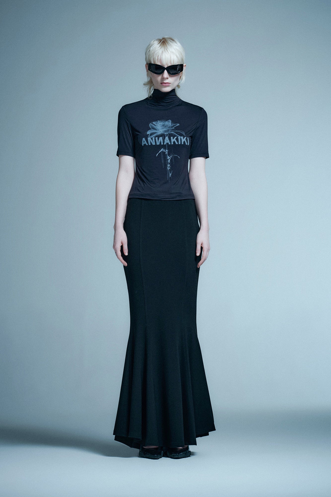 Tech-inspired printed slim-fitting T-shirt