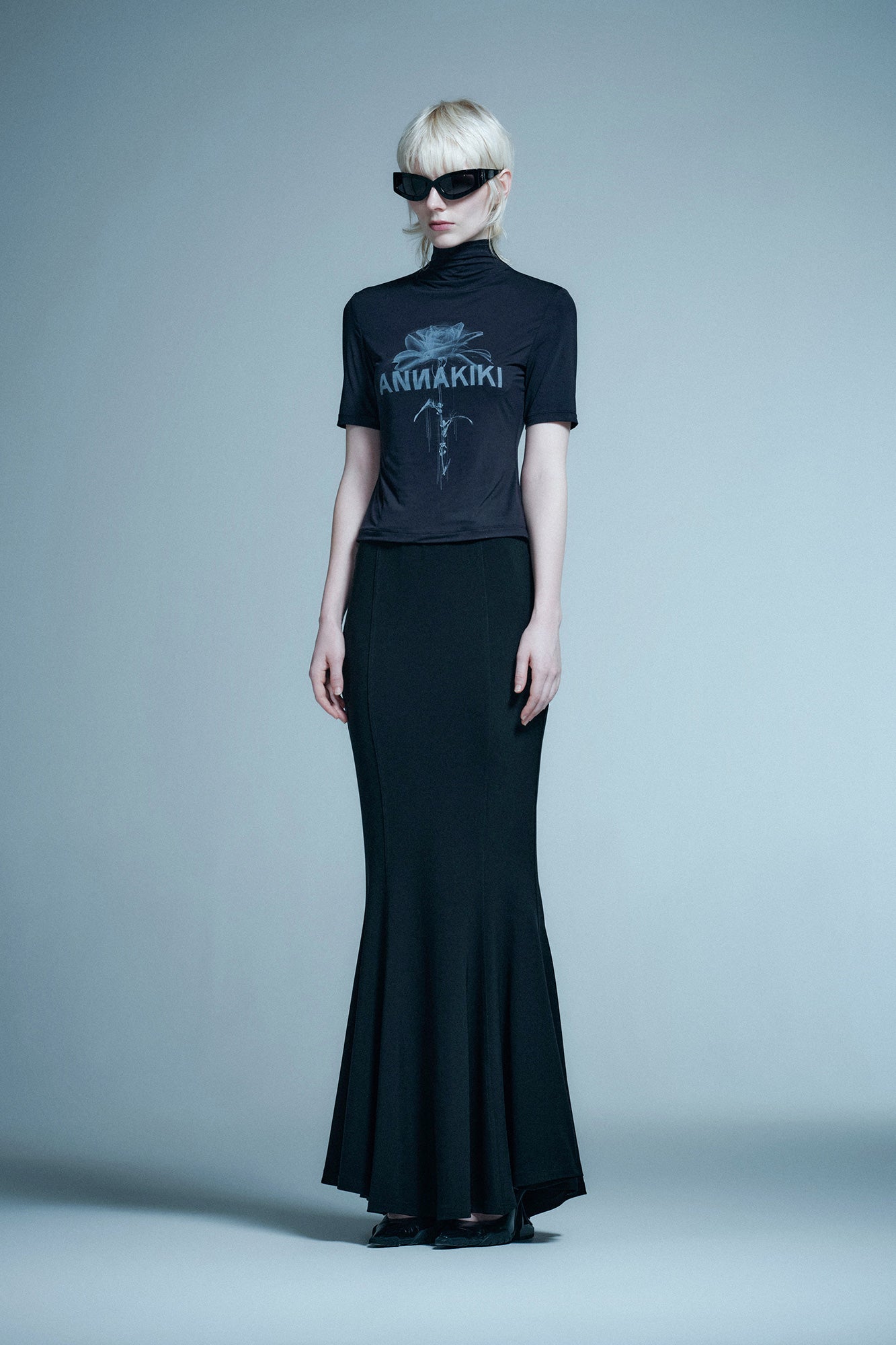 Tech-inspired printed slim-fitting T-shirt