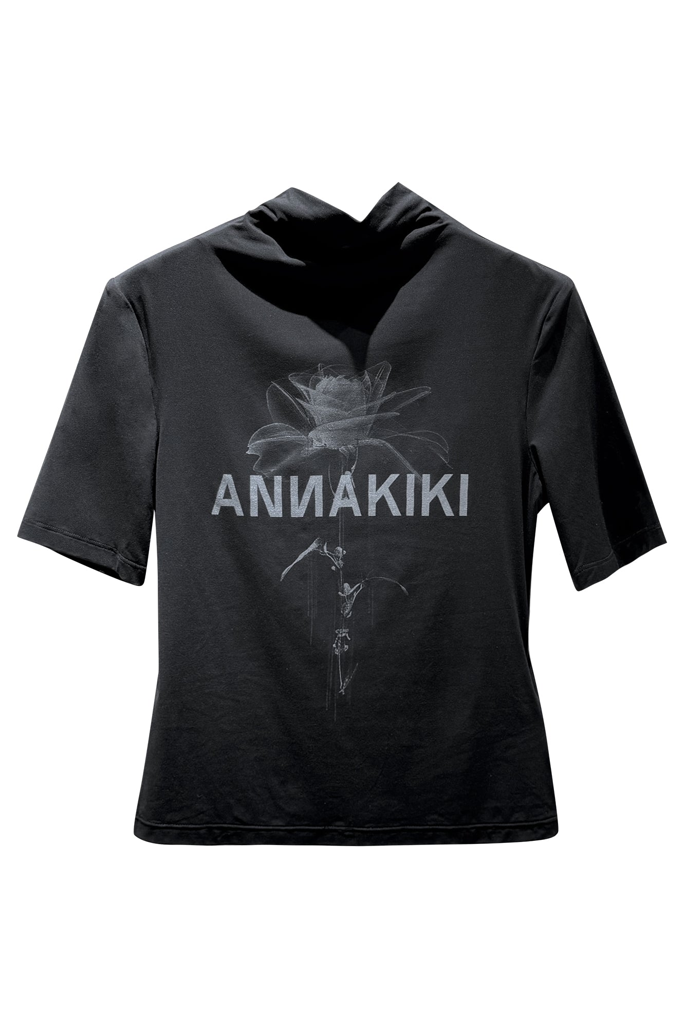 Tech-inspired printed slim-fitting T-shirt