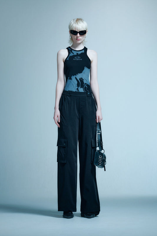 Work style loose trousers