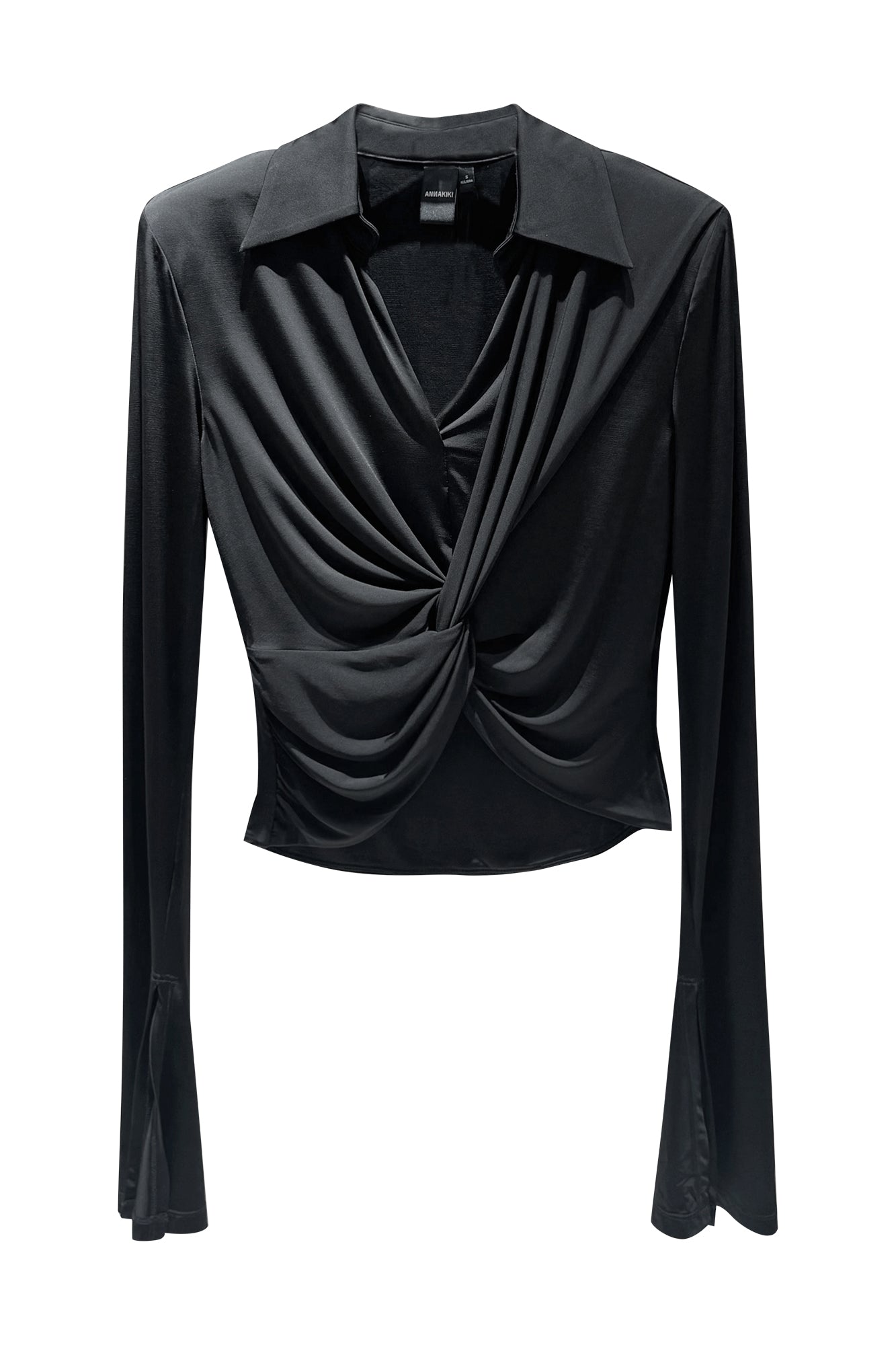 Rayon lapels and twisted tops