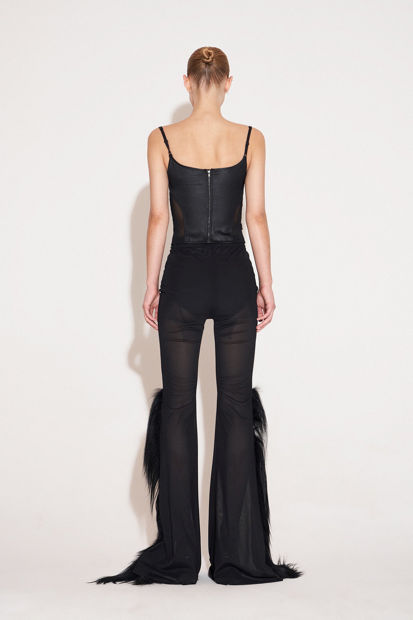 Top stitching two-piece flared pants