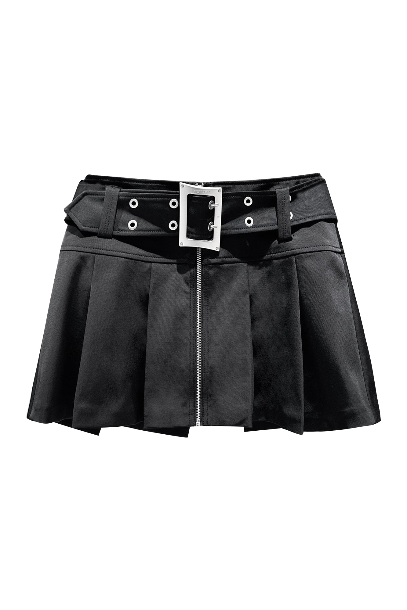 Low waist pleated overskirt