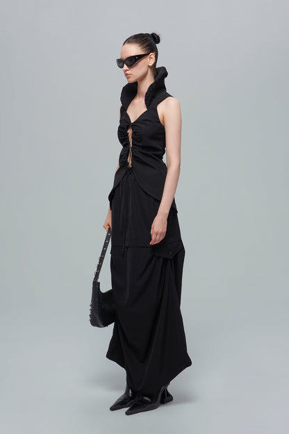 Acetate functional workwear top