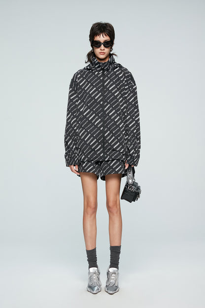 Monogram size letter coat