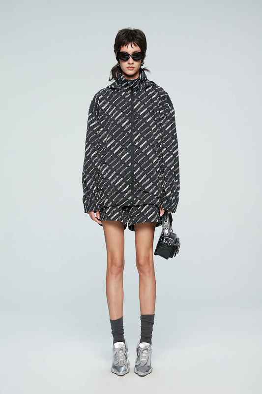 Monogram size letter coat