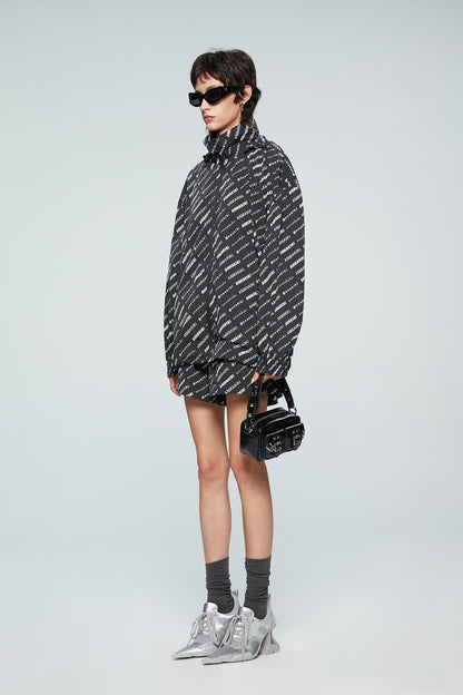 Monogram size letter coat