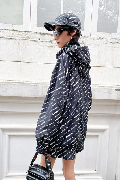 Monogram size letter coat