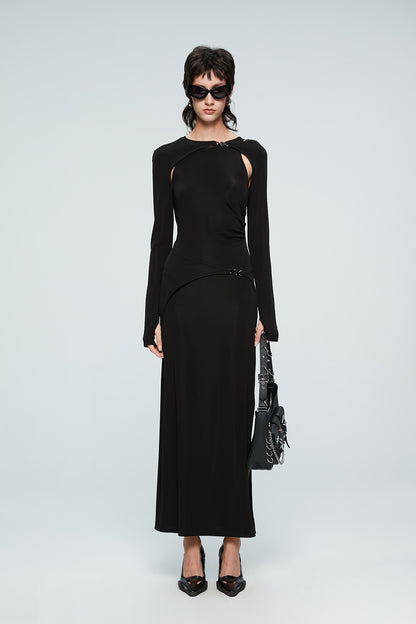 Deconstruction of four-star split dress