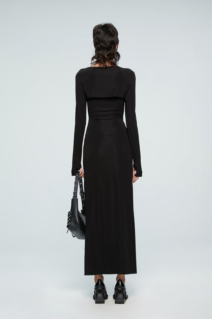 Deconstruction of four-star split dress