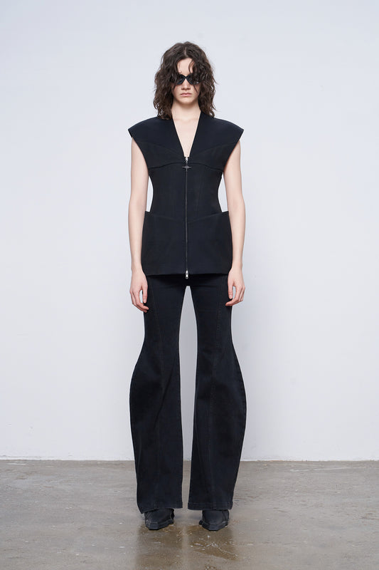 Acetic acid stereo waist waistcoat