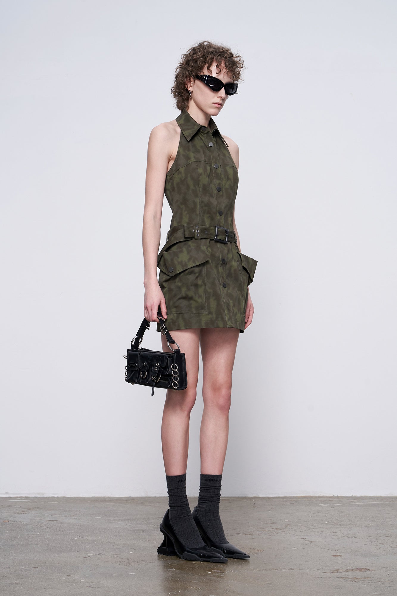 Vintage camouflage cargo dress