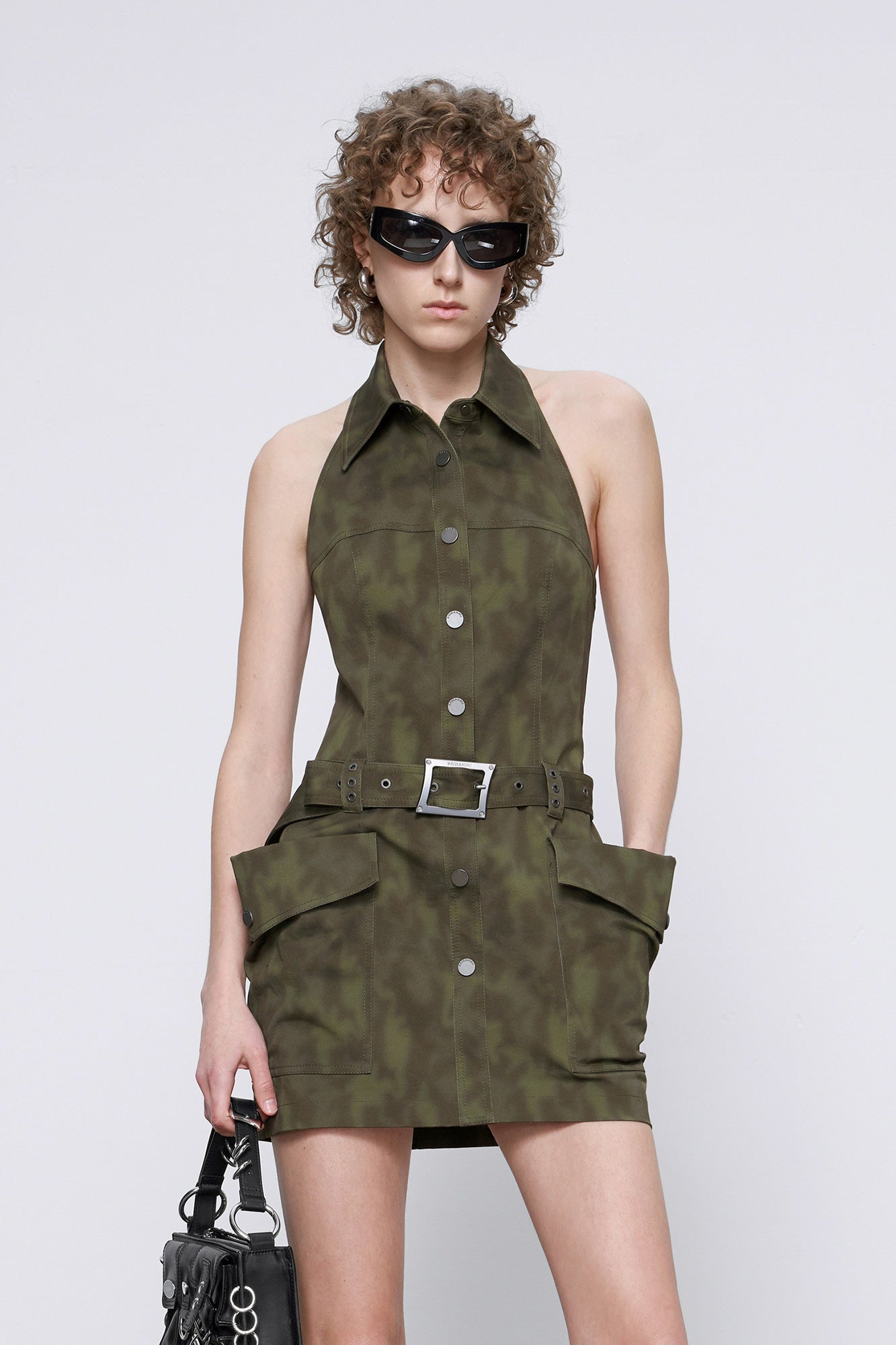 Vintage camouflage cargo dress