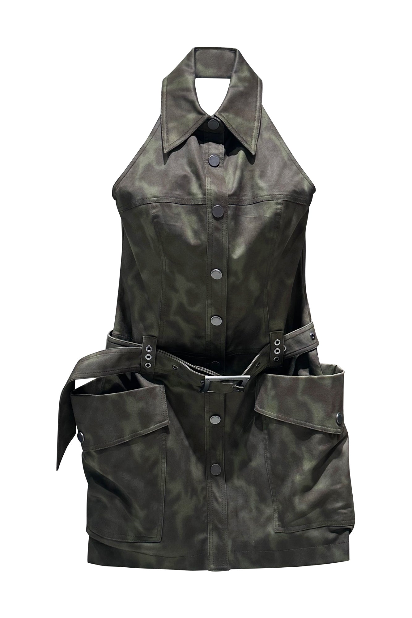 Vintage camouflage cargo dress