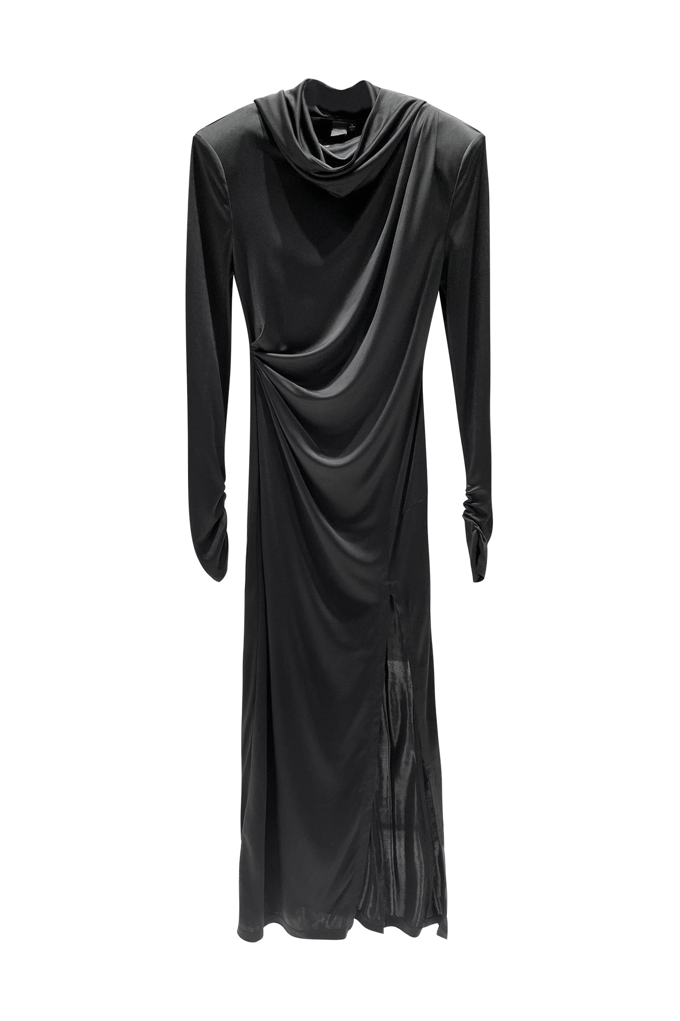 Acetic acid hood slit dress