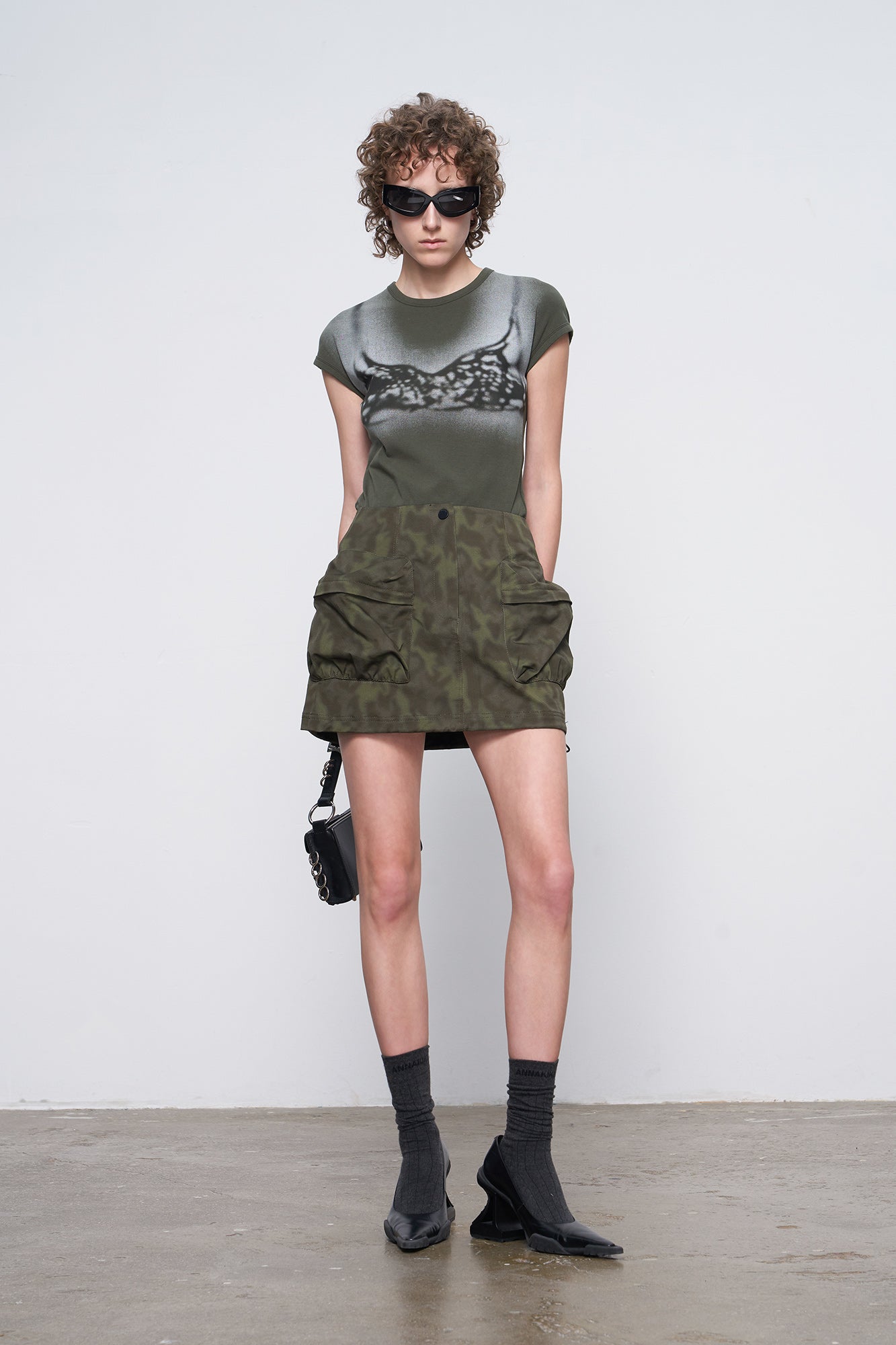 Vintage camouflage skirt