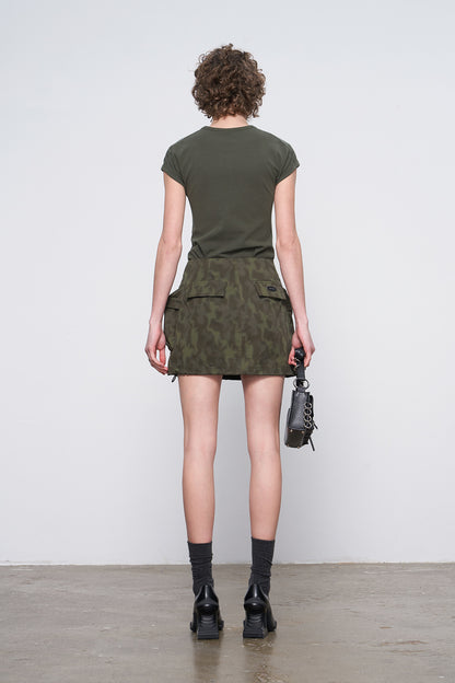 Vintage camouflage skirt