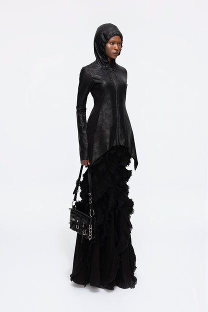 Star-shaped hem jacket