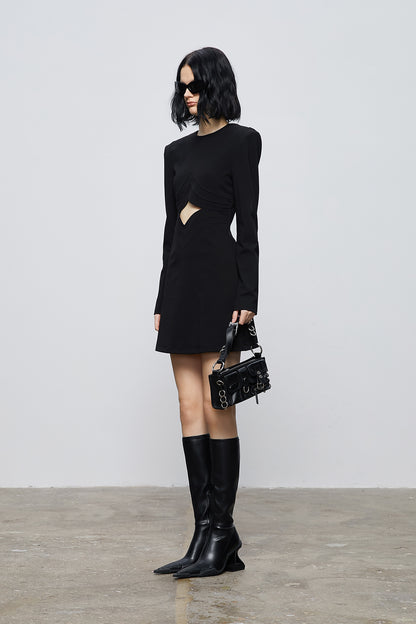 Four-pointed star-cut dress