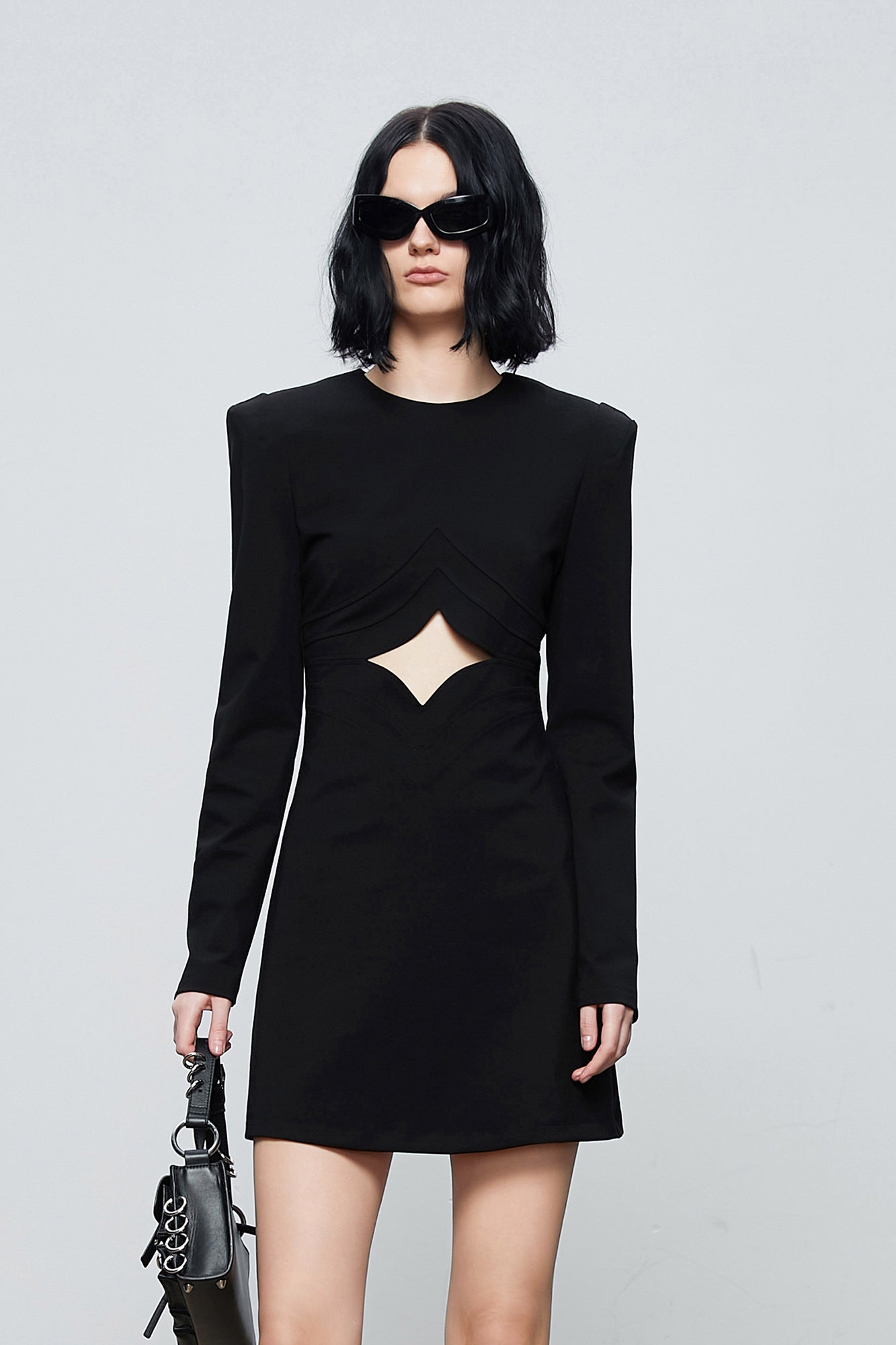 Four-pointed star-cut dress