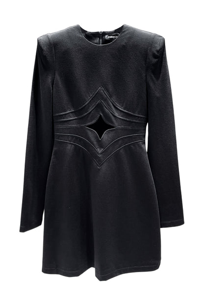 Four-pointed star-cut dress
