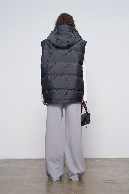 loose-cut downvest