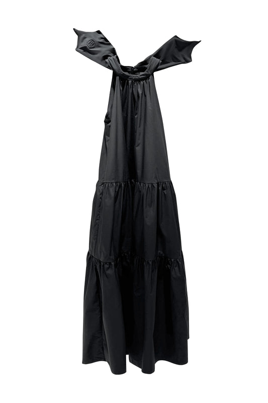 Star ribbon A-shaped hem dress