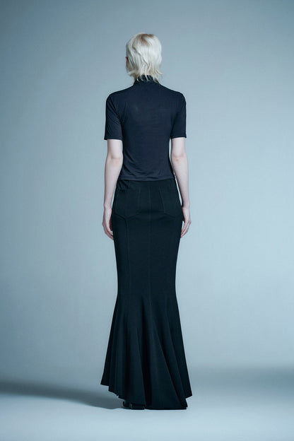 Tech-inspired printed slim-fitting T-shirt