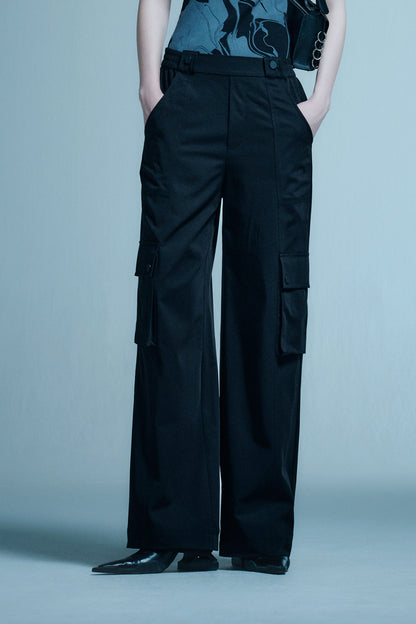 Work style loose trousers