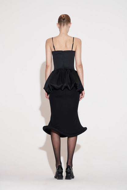 Acetic acid hollowed-out fishbone flower bud top