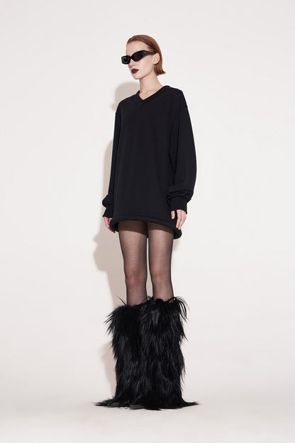 UFO-Hem V-Neck Sweatshirt