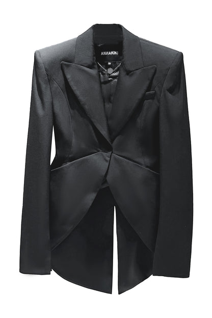 Acetate wool three-dimensional structure X-shaped suit