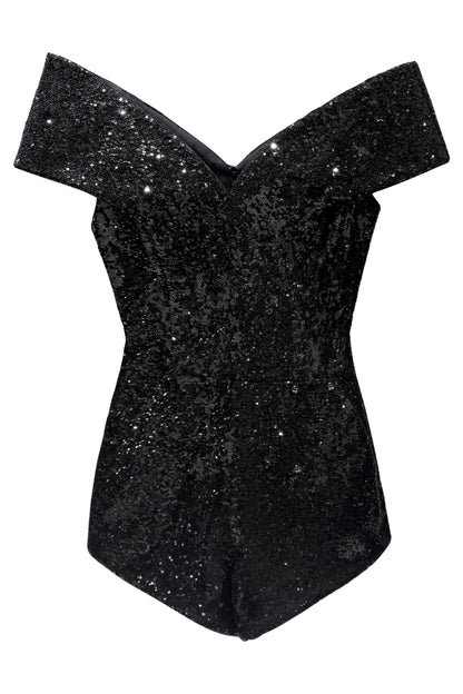 V-neck beaded jumpsuit