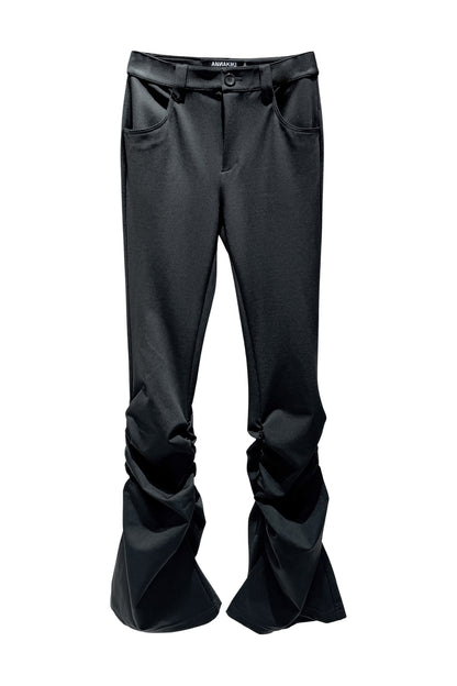 Pleated Slim-Fit Trousers