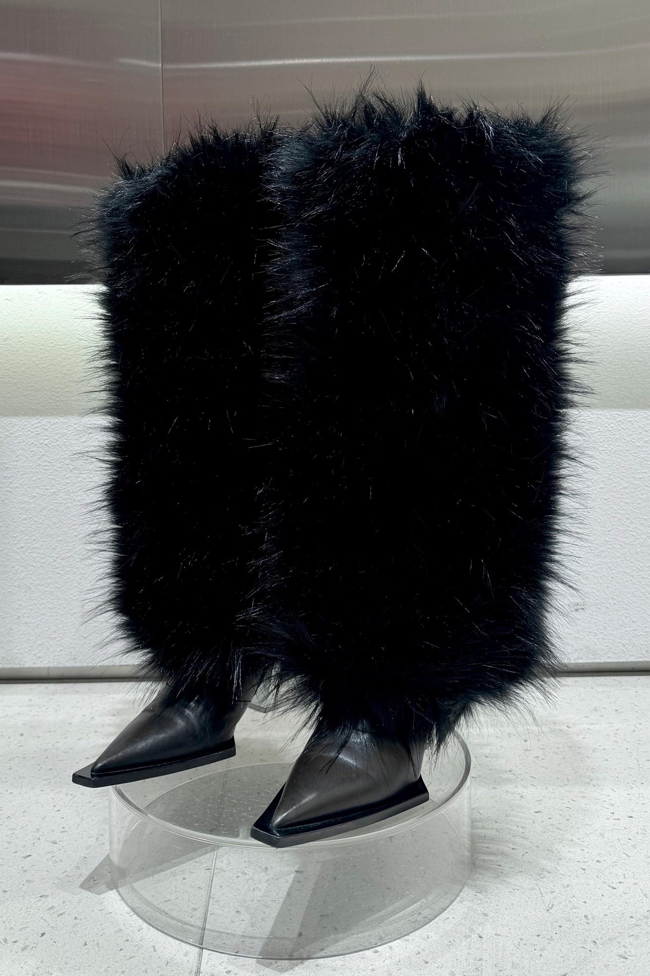 Future sense environmental protection fur boots