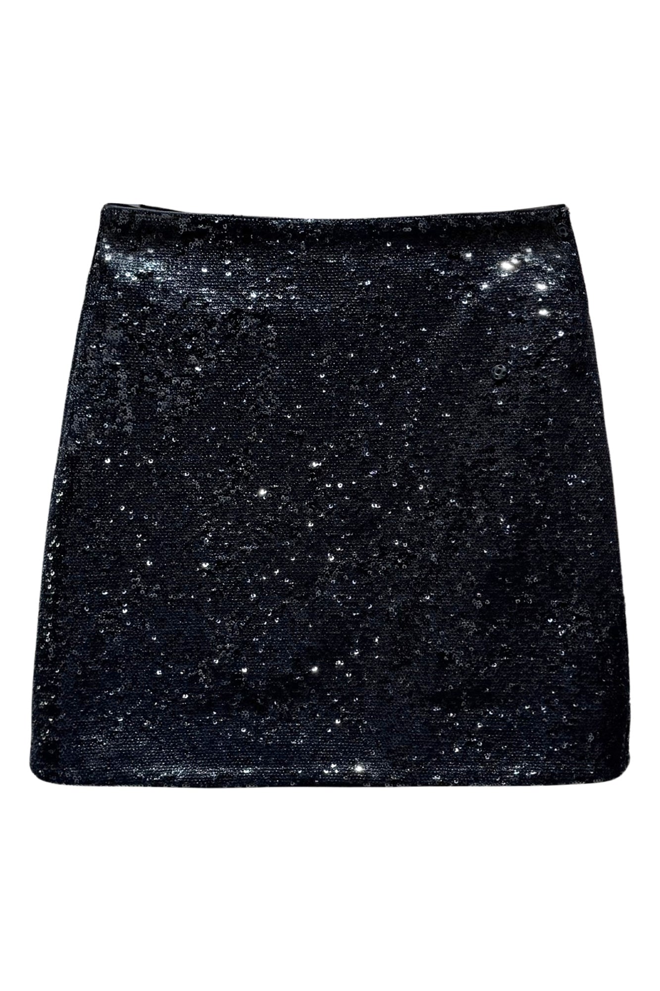 Sequined high waist overskirt