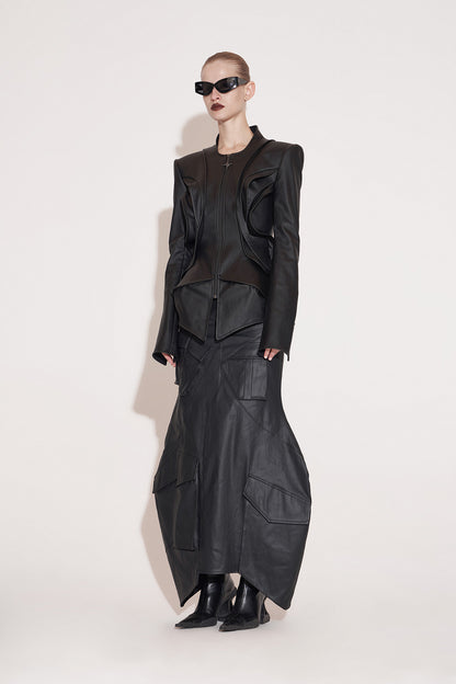 Multi-layer flying piece architectural coat