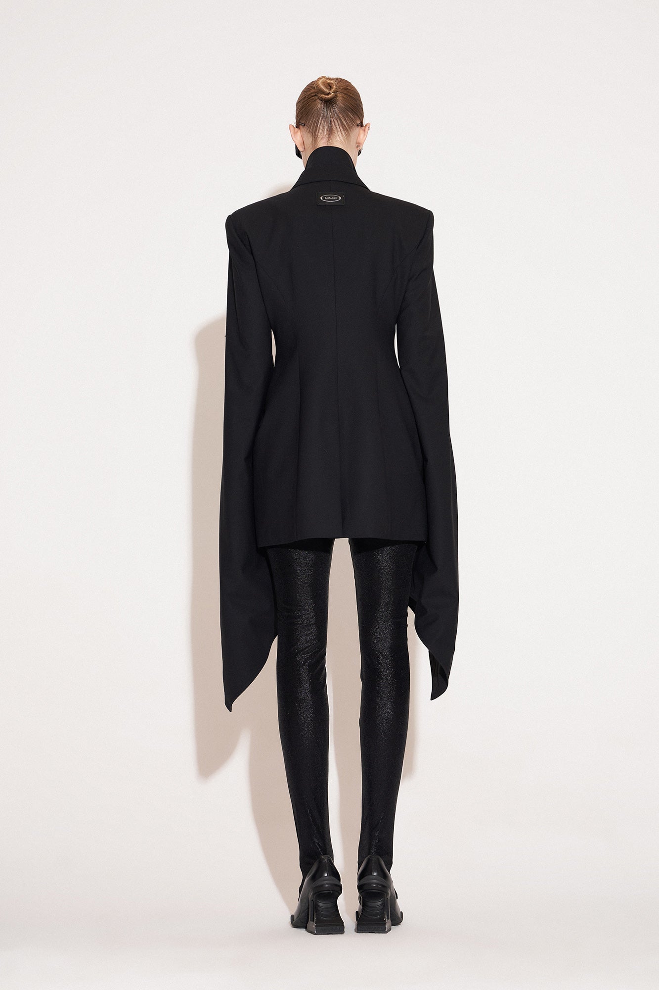 Wool fake two puffy sleeve suit