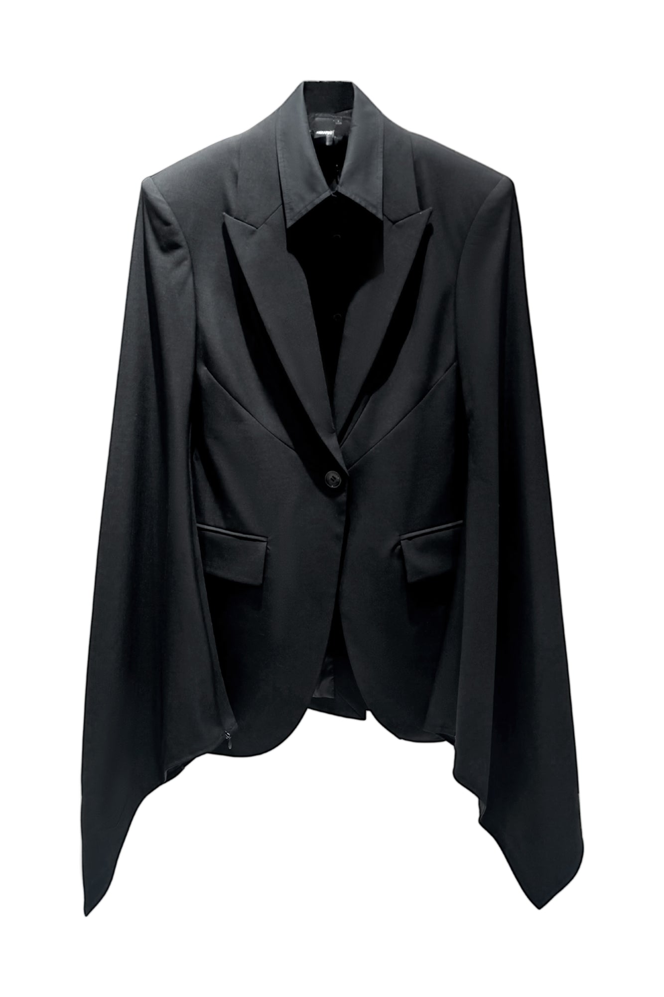 Wool fake two puffy sleeve suit