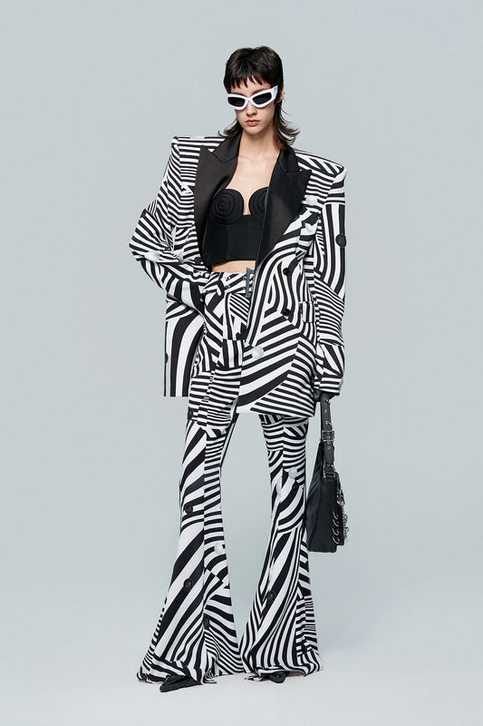 Twisted striped pants