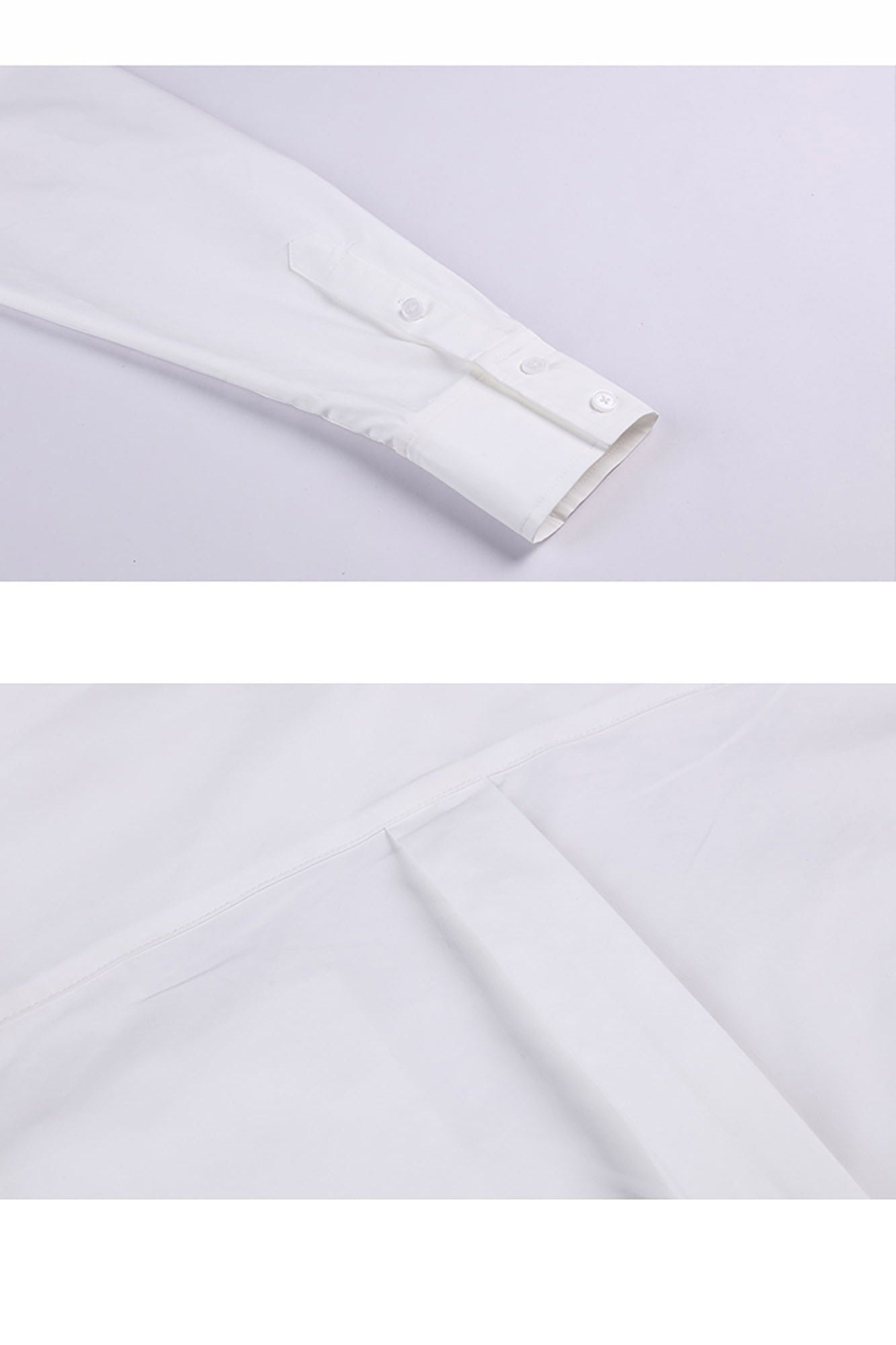 Poplin Star-Cutout Long Shirt