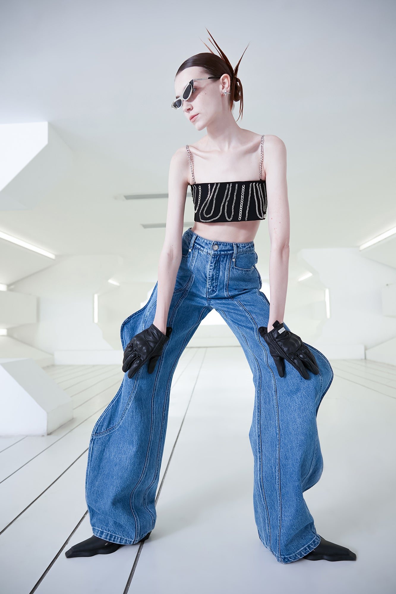 3D Wave deconstruction jeans – Annakiki